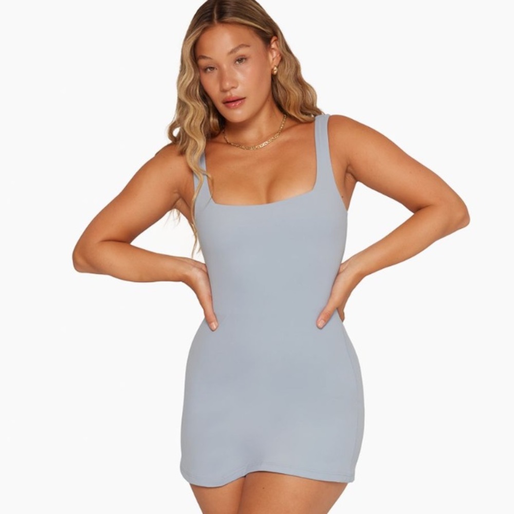 SET Active Sportbody Square Neck Dress in Mystic Size Small